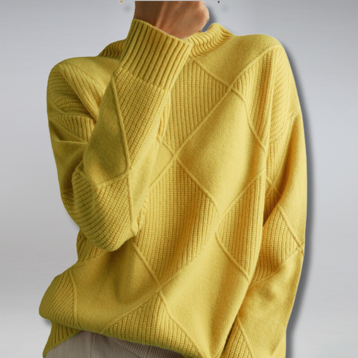 LuxeGrid™ Textured Knit Sweater