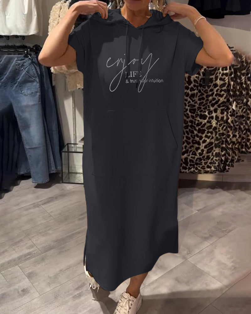 Kayleigh™ Drawstring Hoodie Dress