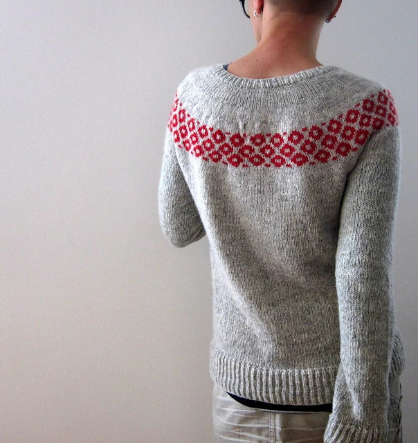 FrostPetal™ Nordic Knit Sweater