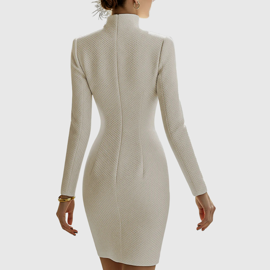 Harriet | Hourglass Leather Mini Dress