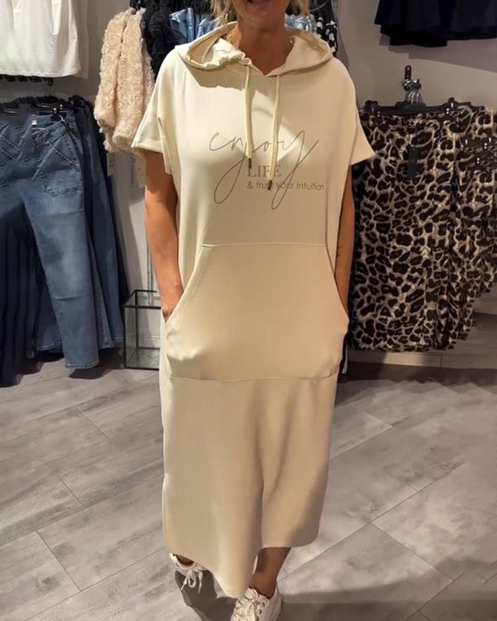Kayleigh™ Drawstring Hoodie Dress