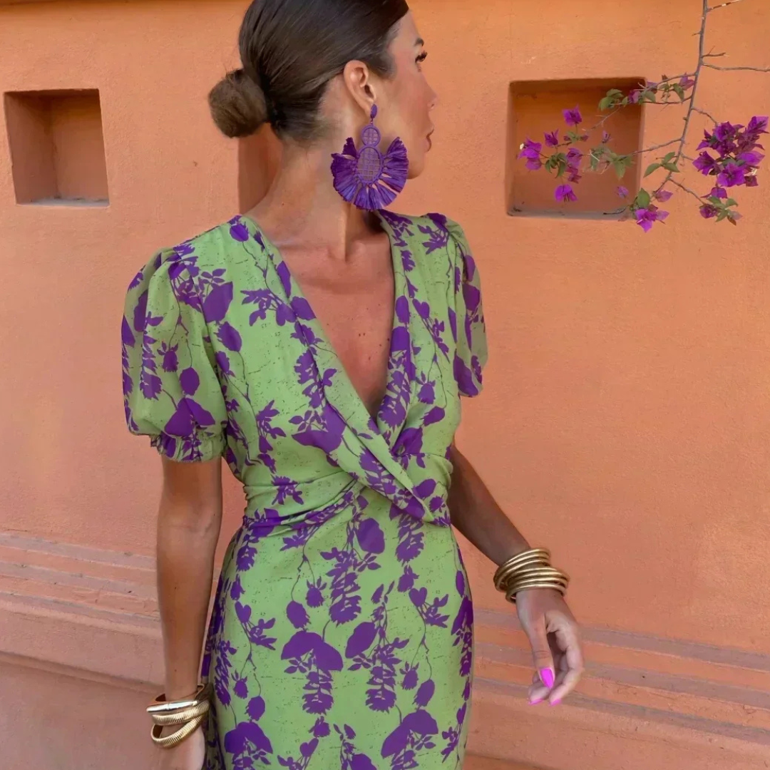 Verity™ Floral Drape Maxi Dress