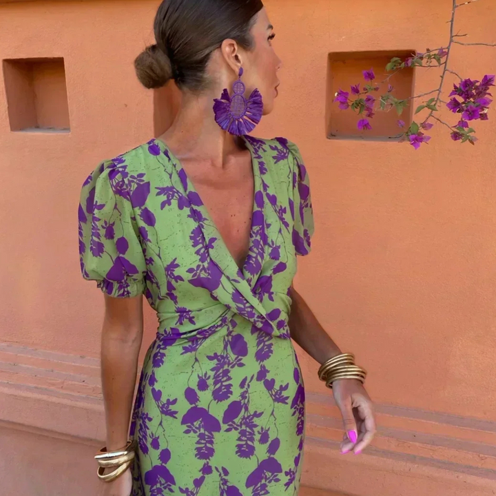 Verity™ Floral Drape Maxi Dress