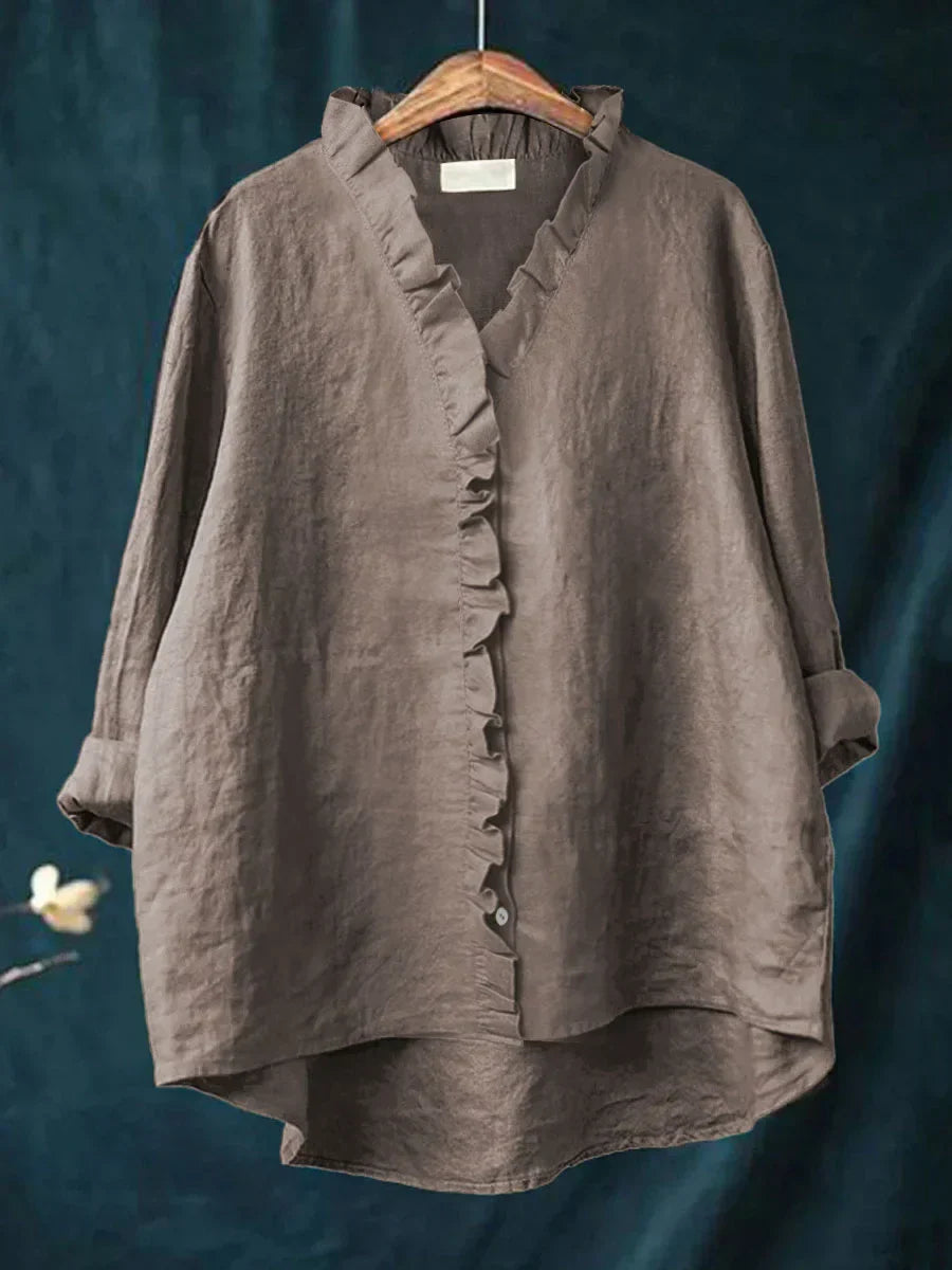 Harriet™ Frill Button Blouse