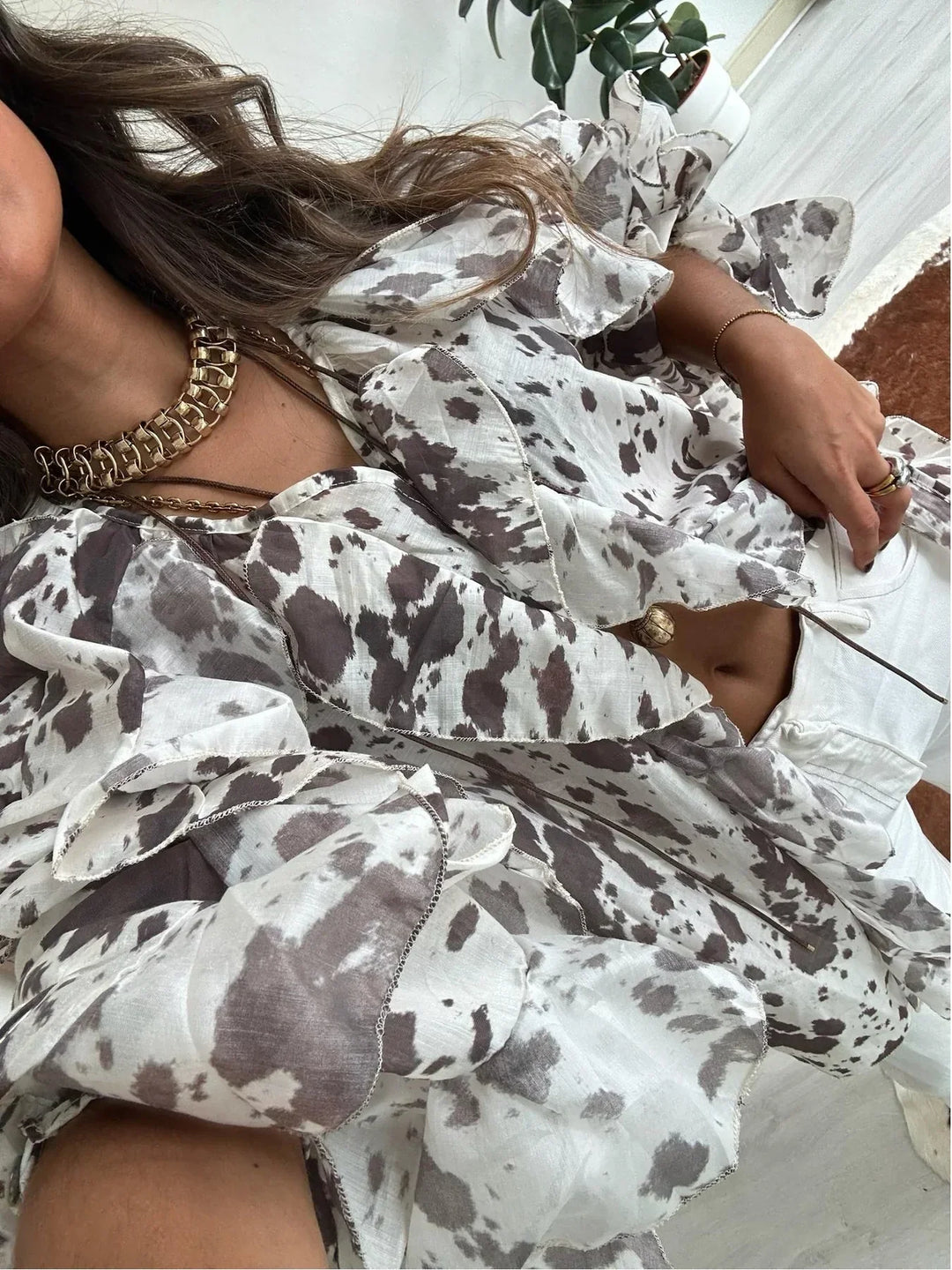 Isla™ Ruffle Sleeve Blouse