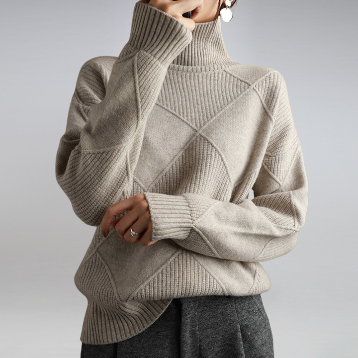 LuxeGrid™ Textured Knit Sweater