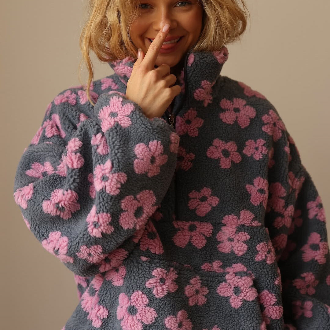 Calynna™ Floral Fleece Pullover