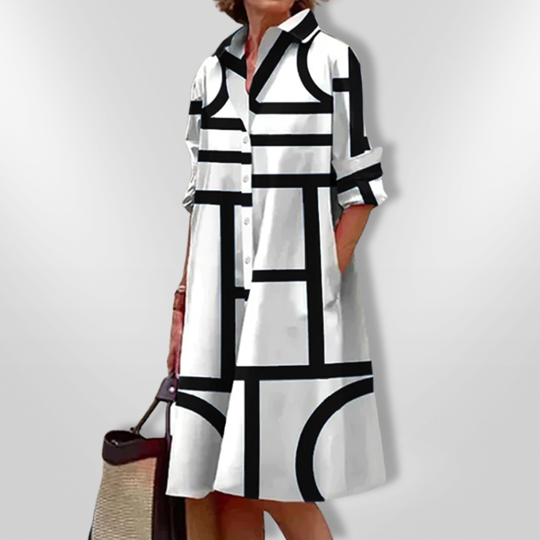 PAIGE™ Geo Shirt Dress