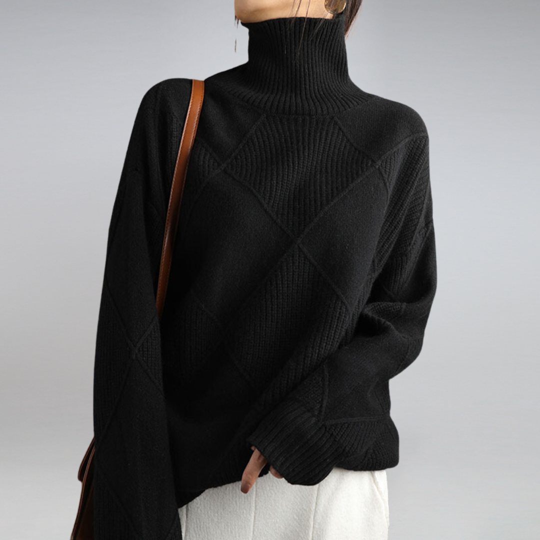 LuxeGrid™ Textured Knit Sweater