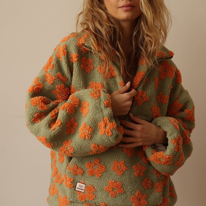 Calynna™ Floral Fleece Pullover