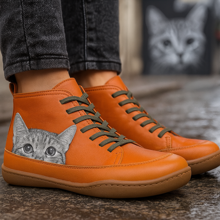 Felixon™ Cat Print Trainers