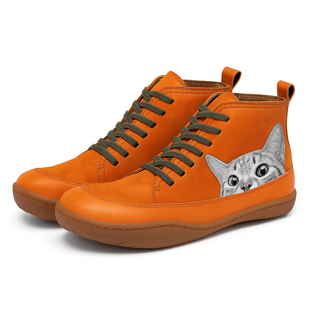 Felixon™ Cat Print Trainers