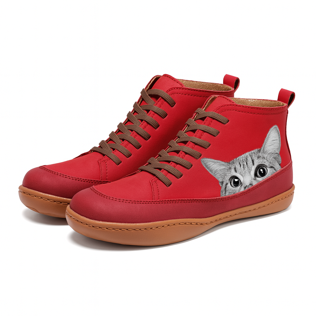 Felixon™ Cat Print Trainers