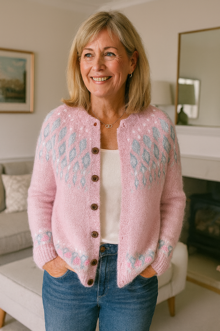 Aureline™ Embroidered Button Cardigan