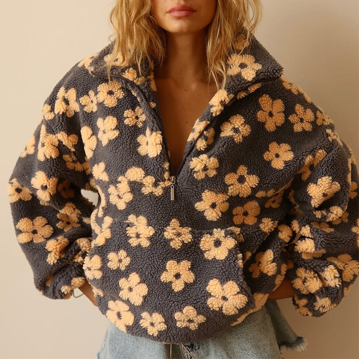 Calynna™ Floral Fleece Pullover