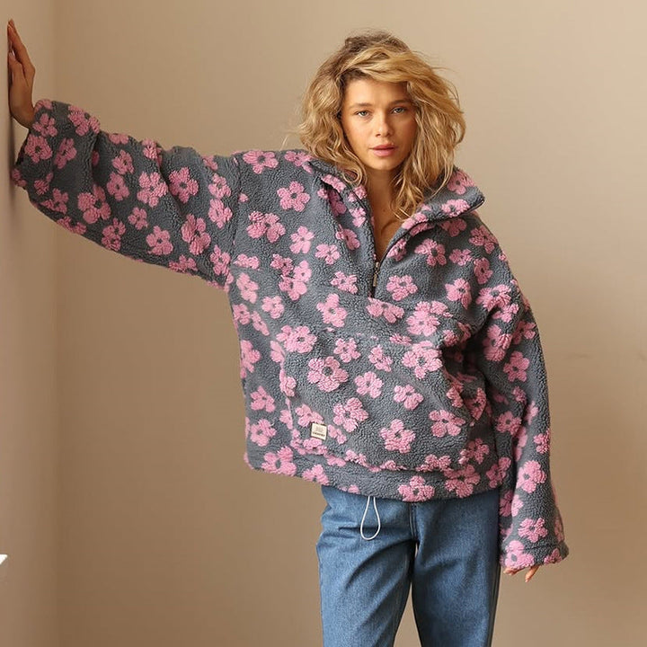 Calynna™ Floral Fleece Pullover