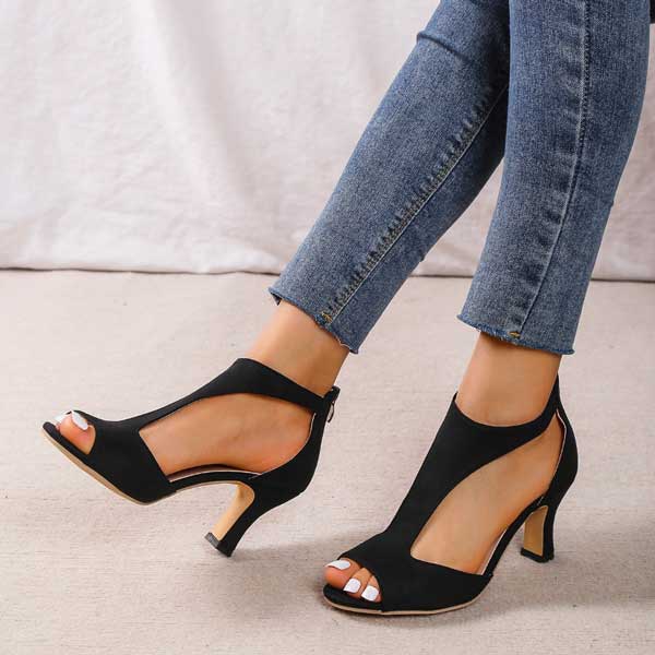 Velverra™ Sculpted Heel Sandals