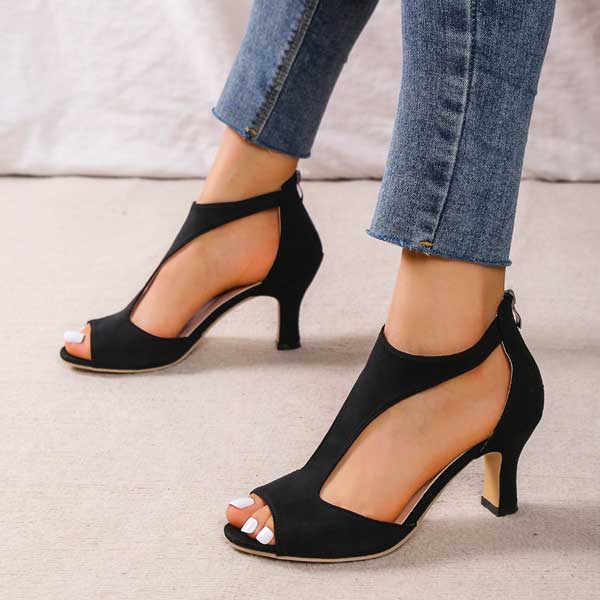 Velverra™ Sculpted Heel Sandals
