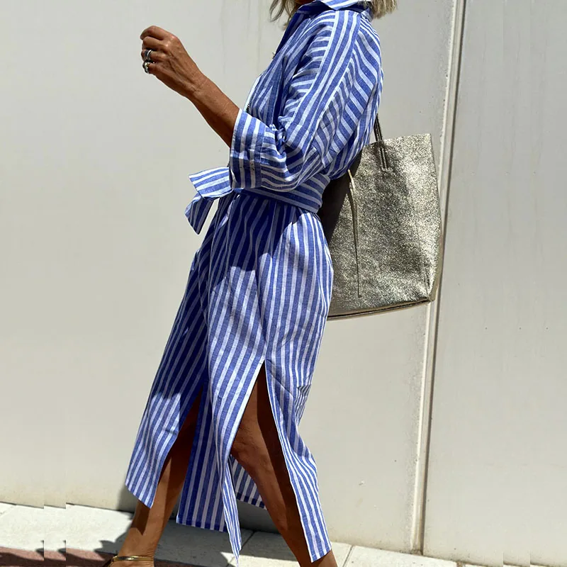 Faye™ Striped Shirt Dress