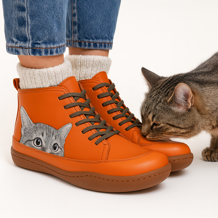 Felixon™ Cat Print Trainers