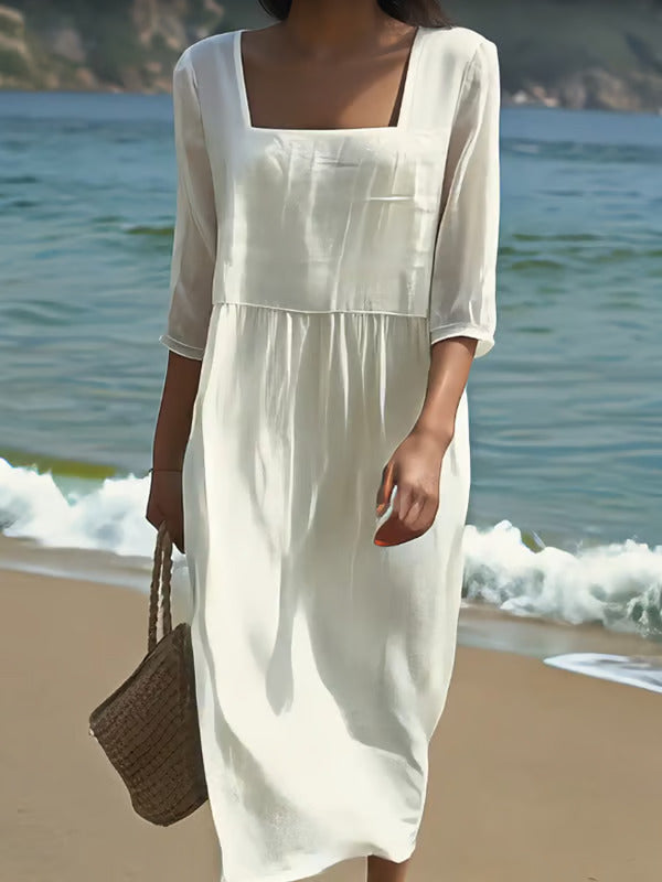 Solenne™ Coastal Midi Dress