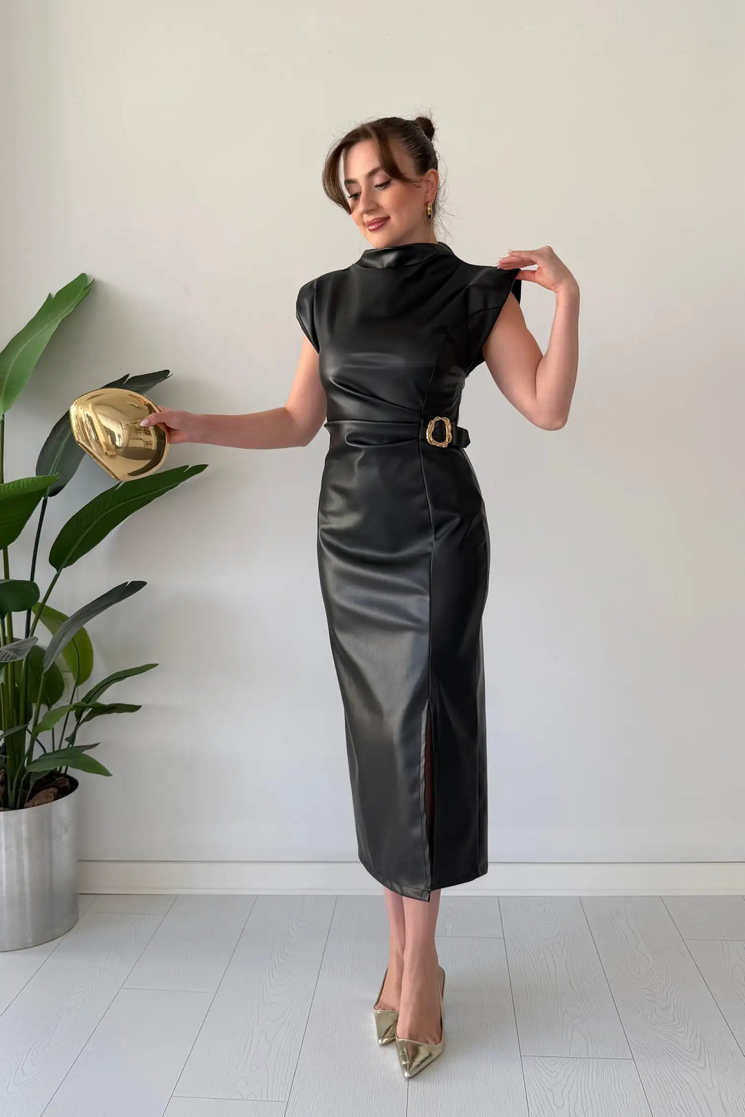 Serenelle™ Belted Midi Dress