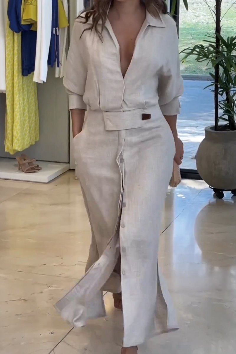 Fern™ Belted Shirt Dress