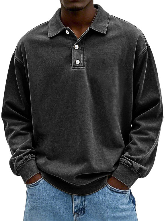 Stoneford™ Men's Casual Long Sleeve Polo