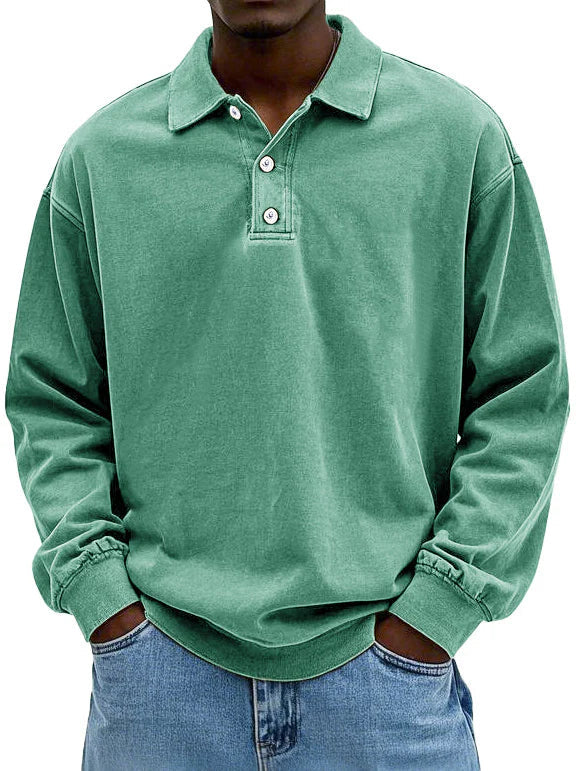 Stoneford™ Men's Casual Long Sleeve Polo